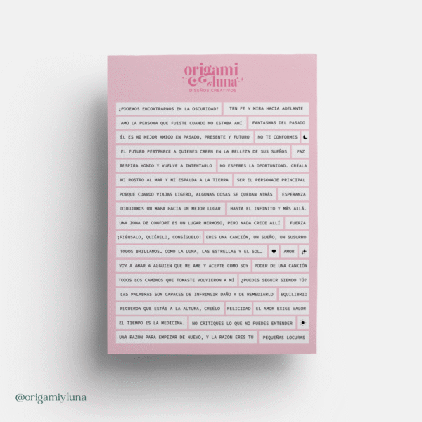 Lamina Stickers frases español 1 Lámina de Stickers con Frases en Español