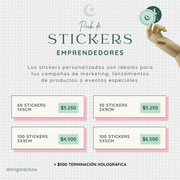 Stickers Personalizados para Emprendedores